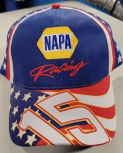 SOMBRERO NAPA RACING #15 ROJO BLANCO AZUL NASCAR listo para el día de la carrera nuevo nunca usado genial - Imagen 1 de 2