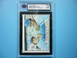 1975 SSPC MLB BASEBALL CARD #589 AL COWANS GEORGE BRETT ROOKIE CHECKLIST KSA 7.5 - Picture 1 of 4