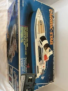 Vintage 1981 Caribic-Star Speed Cruiser Nikko R/C Power Boat in Box Not Tested - Picture 1 of 6