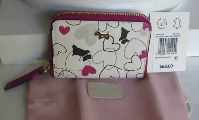 Cartera Cartera Cartera Tarjeta de Crédito Radley London Camuflada Corazón Scottie Perro Nueva con Etiquetas $88 Foto 1 de 3