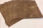 Walnut Wood Veneer, Raw/Unbacked - Pack of 6 - 9" x 9" x 0.024" Sheets