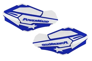 Powermadd Replacement Sentinel Hand Guards Handguards Blue White ATVs 34421 - Picture 1 of 4
