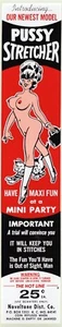 VINTAGE ORIGINAL 1960'S NOVELTY PINUP NUDE CONDOM MACHINE WATER DECAL ART NOS 1 - Picture 1 of 2