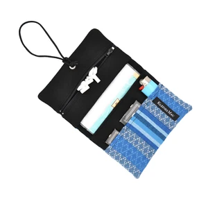 Tabakbeutel "Norway" Tabaktasche für 30g mit Reißverschlussfach iBlau gestreift - Bild 1 von 5