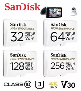 SanDisk High Endurance 32GB 64GB 128GB Micro SD Security Dash Cam Memory Card AU - Picture 1 of 12
