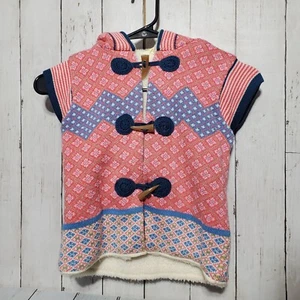 Matilda Jane Sweater Vest Girls Sz 6 Sherpa Vest Hood Toggle Button Make Believe - Picture 1 of 10