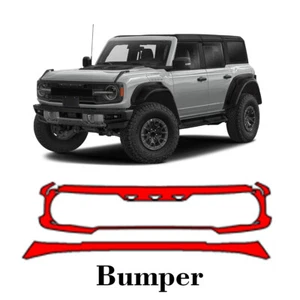 Front bumper PreCut PPF Paint Protection Film For Ford Bronco Raptor 2023-2025 - Picture 1 of 7