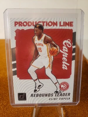 2021-22 Donruss Clint Capela Production Line - Image 1 of 2
