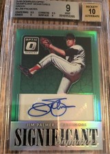 2016 Donruss Optic Significant Signatures Jim Palmer 3/5 Bgs 10 Auto 