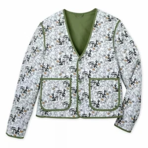 Disney Womens Bambi Quilted Jacket Green Size XL NWT - Picture 1 of 7