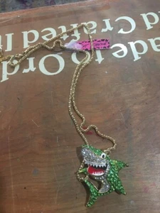 Betsey Johnson SHARK Pendant Necklace NWT - Picture 1 of 1