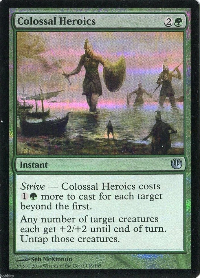 MTG - Journey into Nyx - Colossal Heroics - Foil - NM - Image 1 of 1