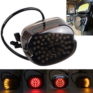 Motorcycle LED Tail Light Brake Turn Signal Fit For Harley Dyna Street Bob FXDB