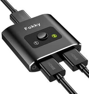 HDMI Switch HDMI Splitter, Aluminum Bidirectional HDMI Switch 2 in 1 Out or 1 - Bild 1 von 5