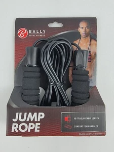 Cuerda de salto 10 pies de longitud ajustable Bally Fitness asas de espuma cómodas - Imagen 1 de 3
