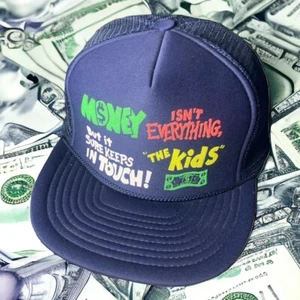 Vintage 80s “ Money Isn’t Everything” Foam Mesh Trucker Hat Cap Funny Humor - Picture 1 of 6