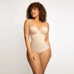Shapellx AirSlim Cupped Shaping Bodysuit Shapewear Size Medium B - Picture 1 of 8