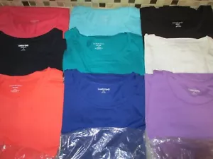 LANDS' END, WOMEN'S, NIP, SS, CREW NECK KNIT TOPS, PLUS SIZE 3X, VARIOUS COLORS - Picture 1 of 11