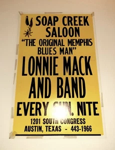 Soap Creek Saloon Lonnie Mack Austin Texas Boxen Spanplatte Blues - Bild 1 von 5