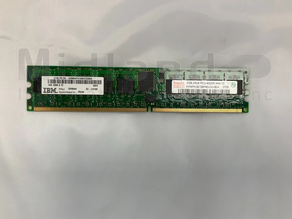 IBM 12R8544 1GB DDR-2 DIMM 276-pin 533MHz SDRAM for 9117-570, 9117-MMA - Image 1 of 1