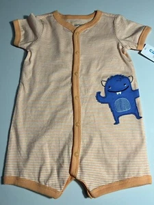 Conjunto corto de una pieza Carters bebé niño talla 9M nuevo con etiquetas - Imagen 1 de 4