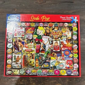 White Mountain Puzzle Collage Soda Pop 1000 Teile gebraucht - Bild 1 von 3