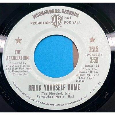 The Association Bring Yourself Home / It's Gotta Be Real 45 Pop Rock Promo - Image 1 of 4