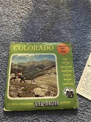 VIEW MASTER 3D REELS:  COLORADO-3 REELS--OPENED PACKAGE - Image 1 of 4