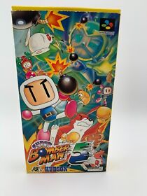 Super Bomberman 5 Super Famicom Japanese With Box & Manual US Seller SFC0400
