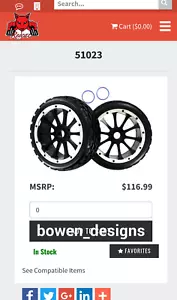2 Redcat Racing 51023 Front 22mm Hex Wheel Tire Rampage DuneRunner 1/5 Buggy RC - Picture 1 of 4