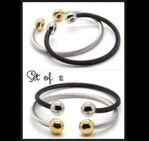 Brazalete curativo de energía magnética iónica oro 18k para parejas estrés artritis - Imagen 1 de 5