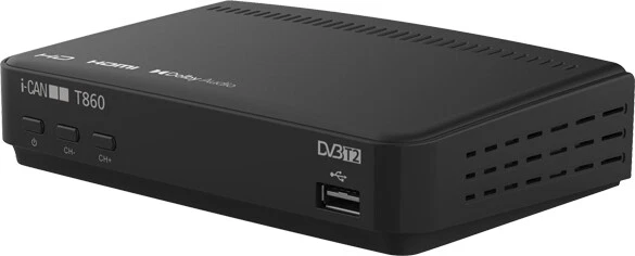 I-Can Decoder Digitale terrestre HD DVB-T2 HDMI Scart USB - ICAN T-860 - Immagine 1 di 1