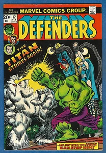 Cómics de Marvel de 1974 de The Defenders #12 (bien +) - Imagen 1 de 1