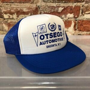 80s Vintage Otsego Automotive GM CADILLAC BUICK PONTIAC Olds mesh Trucker Hat 1B