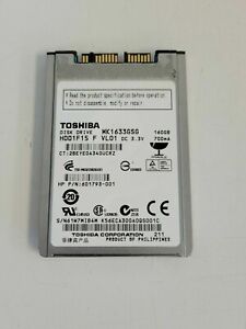 Toshiba MK1633GSG 160GB Micro SATA 1.8" Hard Drive Windows 7 for HP 2530P 2540P