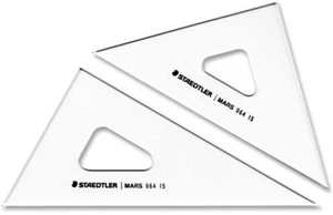 STAEDTLER triangle ruler drafting set Mars 15cm 964 15 - Picture 1 of 5