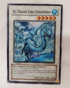 Yu-Gi-Oh! Sea Dragon Lord Gishilnodon 1st Edition Light Play #RGBT-DE044 - Bild 1 von 5
