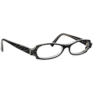 Jean Lafont Gafas Tigresse 009 Negro/Blanco Marco Ojo de Gato Francia 50[]15 142 - Imagen 1 de 6