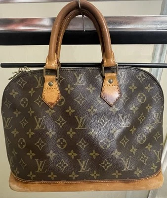 Bolso Louis Vuitton Alma PM Lona Cuero Marrón Usado Foto 1 de 4