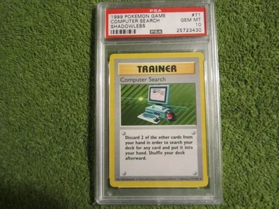 PSA 10 Shadowless Base Computer Search 71/102 in GEM MINT Condition - Image 1 of 4