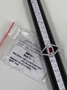 Bomb Party Juli 2023 Größe 9 RBP 6219 kultigster LC Rubin auf Rhodinierung - Bild 1 von 1