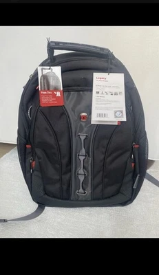 Mochila para computadora portátil SWISSGEAR Wenger Legacy de 16 pulgadas negra/gris, compatible con TSA Foto 1 de 4