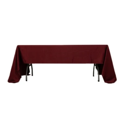 60x126" Lamour Satin Rectangular Tablecloth - Wedding PARTY Catering Event - Image 1 of 2