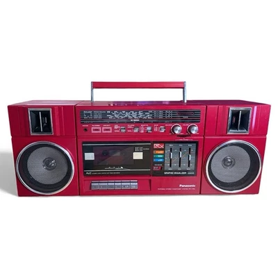 Panasonic RX-C39L Rot - 80er Jahre Boombox - tragbare Stereoanlage - Bild 1 von 4