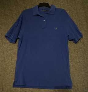 Polo Ralph Lauren Polo Shirt Mens LT Tall Large Blue Short Sleeve Golf Casual - Picture 1 of 4