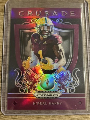 N’keal Harry Arizona State 2019 Prizm Draft Picks Crusade Purple Prizm Rookie - Image 1 of 3