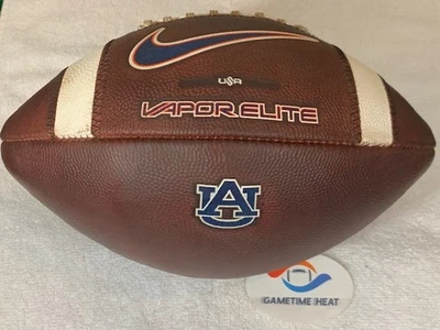 Balón de fútbol usado Nike Vapor Elite Auburn Tigers SEC 2025 juego universitario preparado Foto 1 de 4