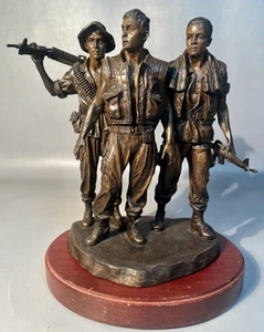Bronze Sculpture "Three Servicemen" By Frederick Hart For The Vietnam Veterans - Picture 1 of 10