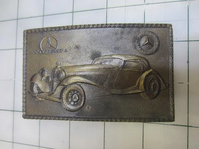 Hebilla de cinturón de latón vintage Mercedes Benz Cabriolet A, hebillas Lewis Chicago Foto 1 de 4