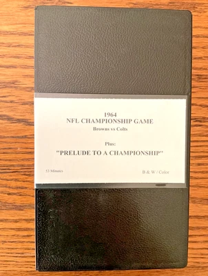 1964 NFL Championship Game Browns vs Colts plus Prelude Rare Sportsfilms VHS - Image 1 of 2